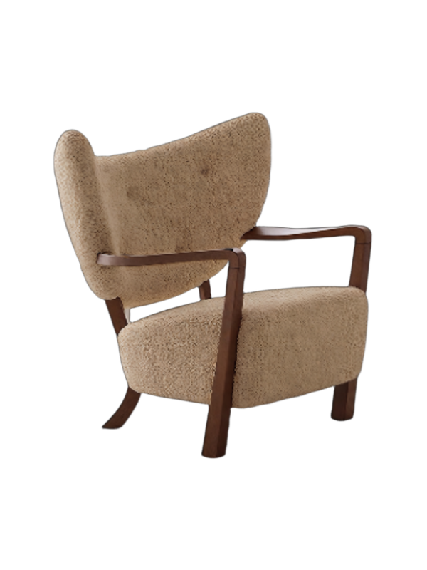 Midcentury Modern Retro Single Leisure Chair French Genuine Leather Reclining Sofa for Living Room Bar Solid Wood Vintage